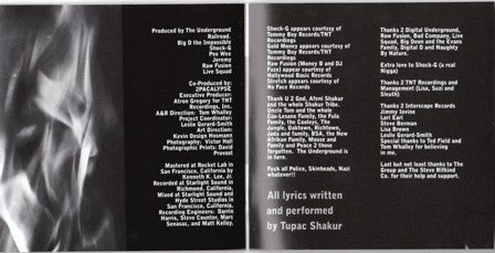 2Pac : 2Pacalypse Now (CD, Album, RE)