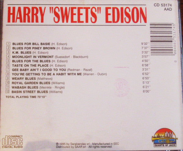 Harry "Sweets" Edison* : Harry "Sweets" Edison (CD, Comp)