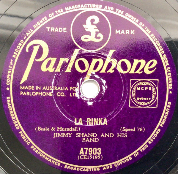 Jimmy Shand And His Band : La Rinka / The Royal Scots Polka (Shellac, 10")