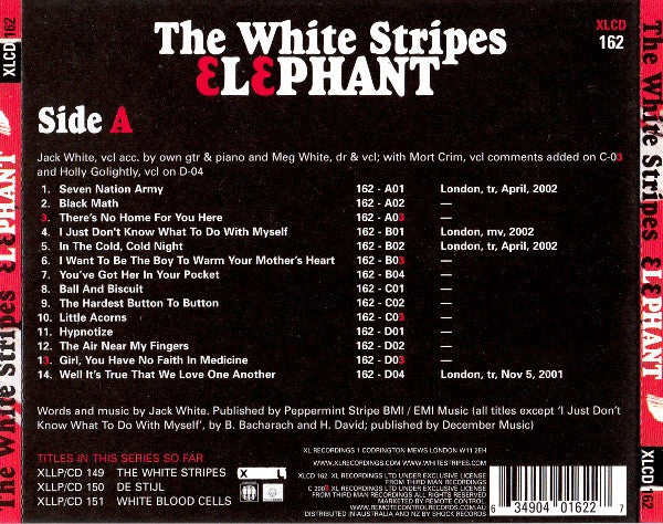 The White Stripes : Elephant (CD, Album, Tec)