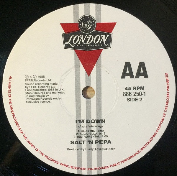 Salt 'N' Pepa / Antoinette : Push It / Hit 'Em With This / I Am Down (12")