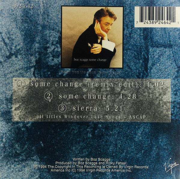 Boz Scaggs : Some Change (CD, Single, Car)