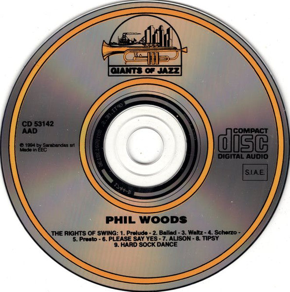 Phil Woods : The Rights Of Swing (CD, Comp)