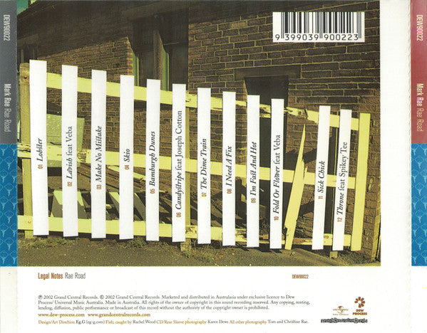 Mark Rae : Rae Road (CD, Album)