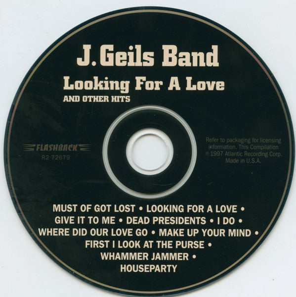J. Geils Band* : Looking For A Love (And Other Hits) (CD, Comp, RP)