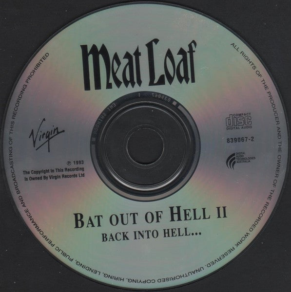 Meat Loaf : Bat Out Of Hell II: Back Into Hell (CD, Album, RE)