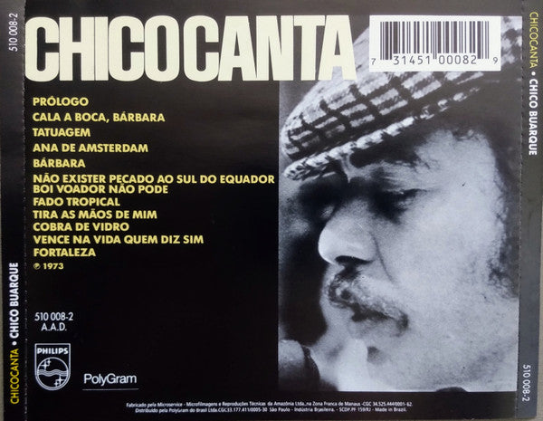 Chico Buarque : Chicocanta (CD, Album, RE)
