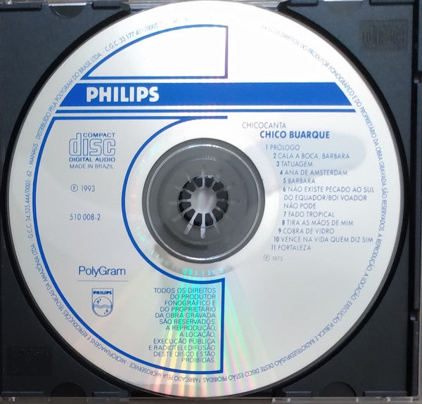 Chico Buarque : Chicocanta (CD, Album, RE)