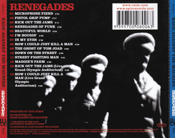 Rage Against The Machine : Renegades (CD, Album, Bla)