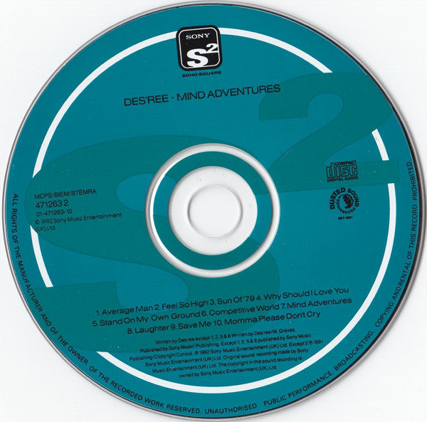 Des'ree : Mind Adventures (CD, Album)