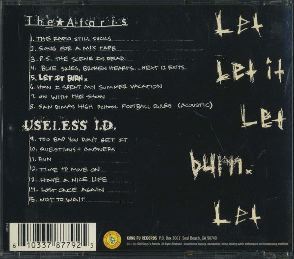The Ataris / Useless I.D* : Let It Burn (CD, EP, Comp)