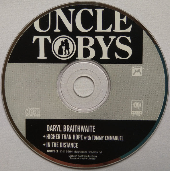 Daryl Braithwaite With Tommy Emmanuel : Higher Than Hope (CD, Single, Promo, Car)
