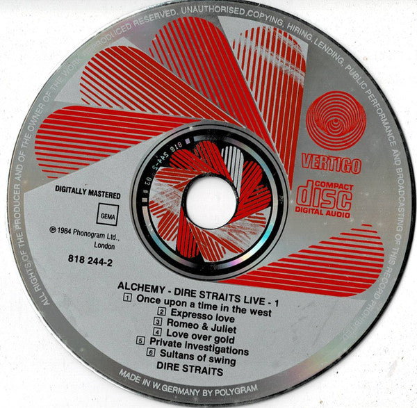 Dire Straits : Alchemy - Dire Straits Live (2xCD, Album, Red + Box, RE)