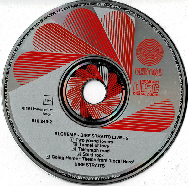 Dire Straits : Alchemy - Dire Straits Live (2xCD, Album, Red + Box, RE)