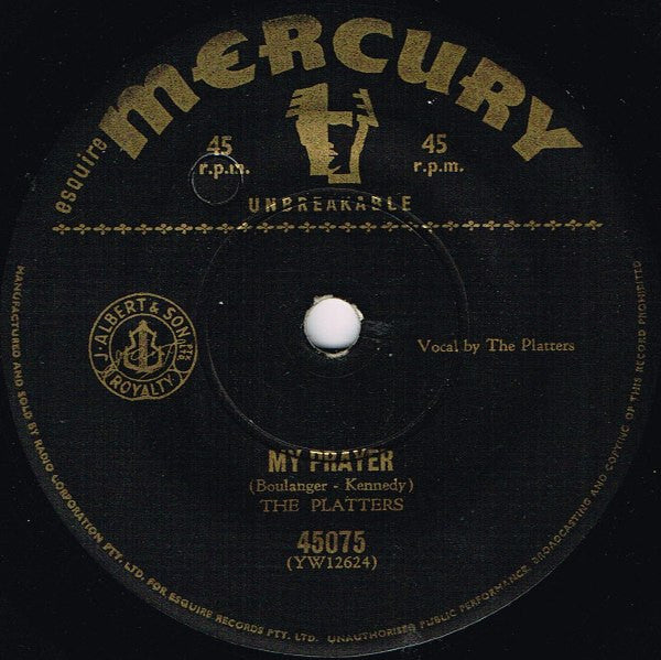 The Platters : My Prayer (7")