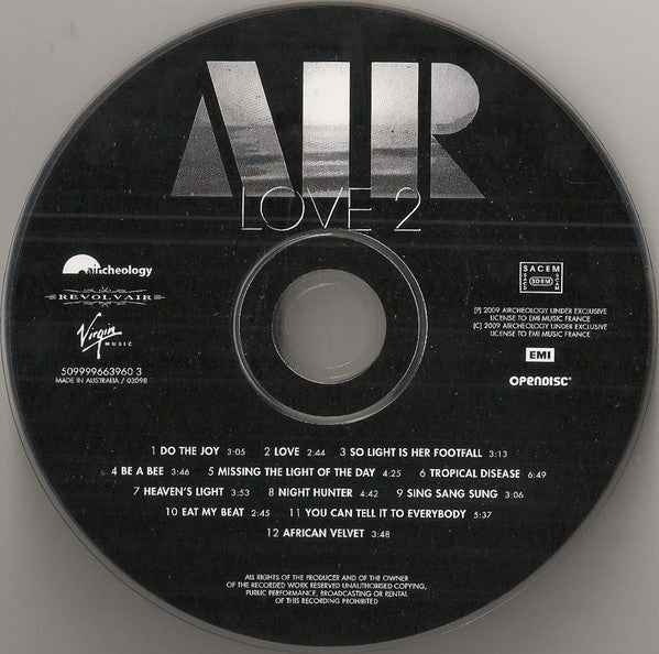AIR : Love 2 (CD, Album, Enh, Sti)