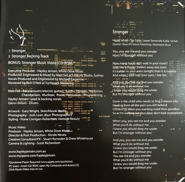 Hayley Jensen : Stronger (CD, Single, Enh)