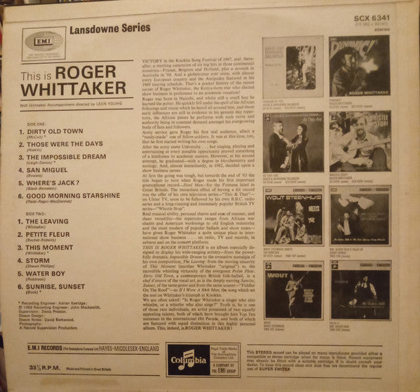 Roger Whittaker : This is Roger Whittaker (LP, Comp)