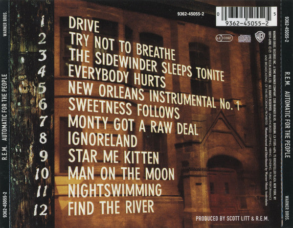 R.E.M. : Automatic For The People (CD, Album)