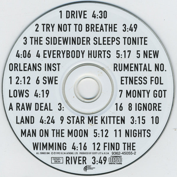 R.E.M. : Automatic For The People (CD, Album)