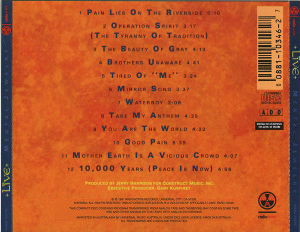 Live : Mental Jewelry (CD, Album, RE)