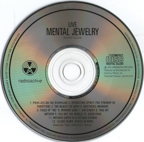Live : Mental Jewelry (CD, Album, RE)