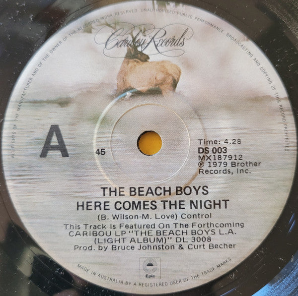 The Beach Boys : Here Comes The Night (7", Single)