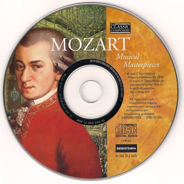 Mozart* : Musical Masterpieces (CD, Comp, Har)