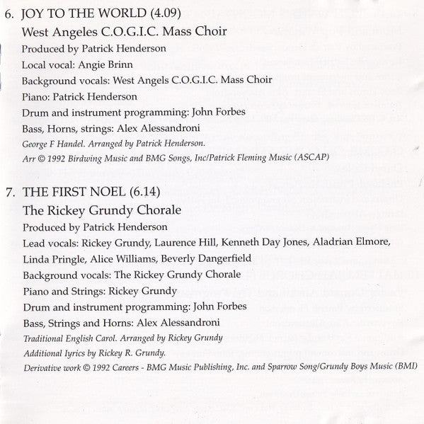 Various : Gospel Christmas (CD, Album)