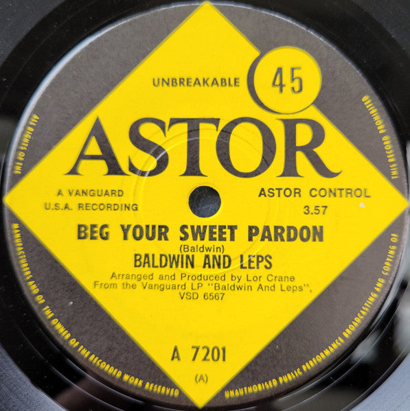 Baldwin And Leps : Beg Your Sweet Pardon / Hanna (7", Single)