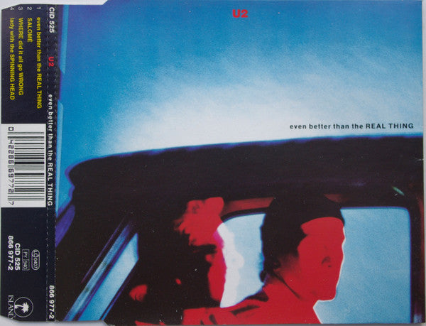 U2 : Even Better Than The Real Thing (CD, Single)
