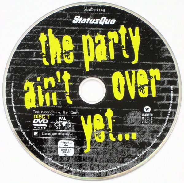Status Quo : The Party Ain't Over Yet... 40 Years Of Status Quo (2xDVD-V, PAL)