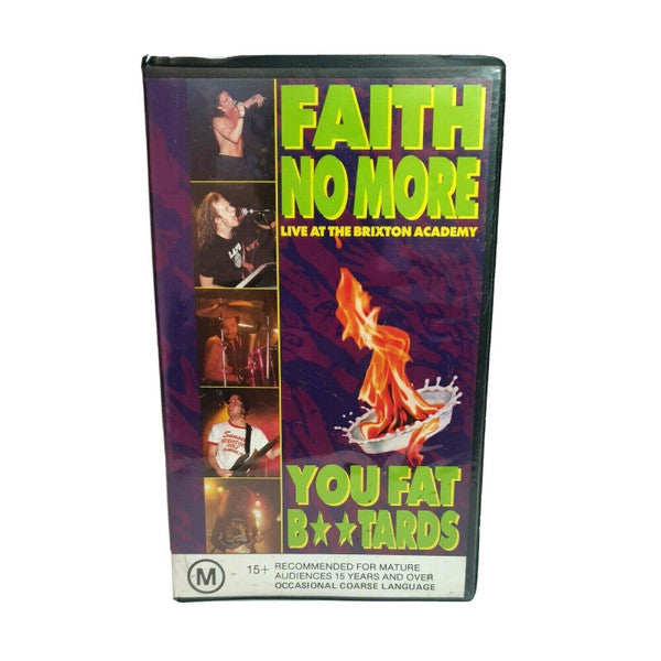 Faith No More : You Fat B**tards (Live At The Brixton Academy) (VHS, PAL, Cla)