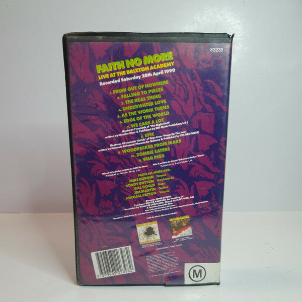 Faith No More : You Fat B**tards (Live At The Brixton Academy) (VHS, PAL, Cla)