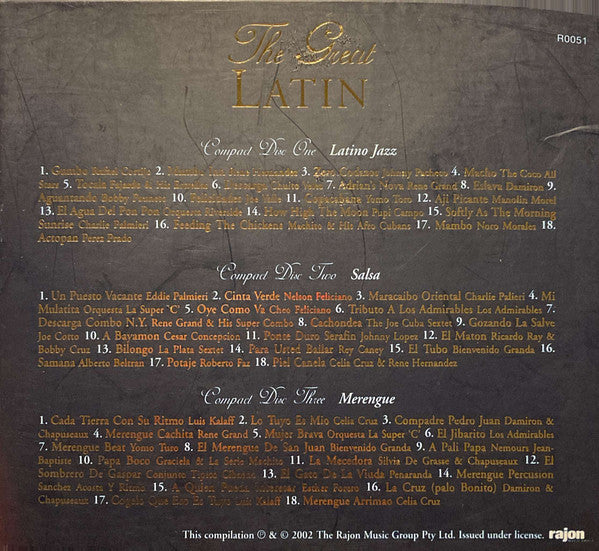 Various : The Great Latin (3xCD, Comp + Box)