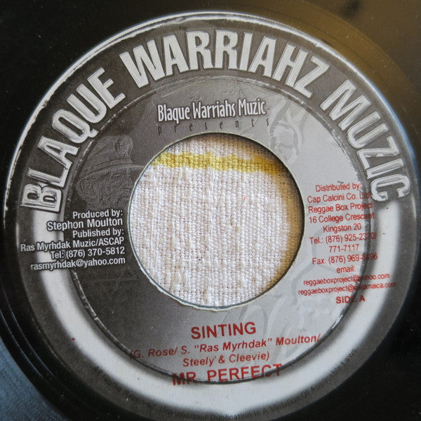 Mr. Perfect* / Ras Peter : Sinting / Tell Everybody (7")