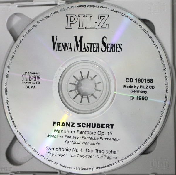Franz Schubert : Symphony No. 4 "Tragic" / Death And The Maiden (2xCD, Comp)