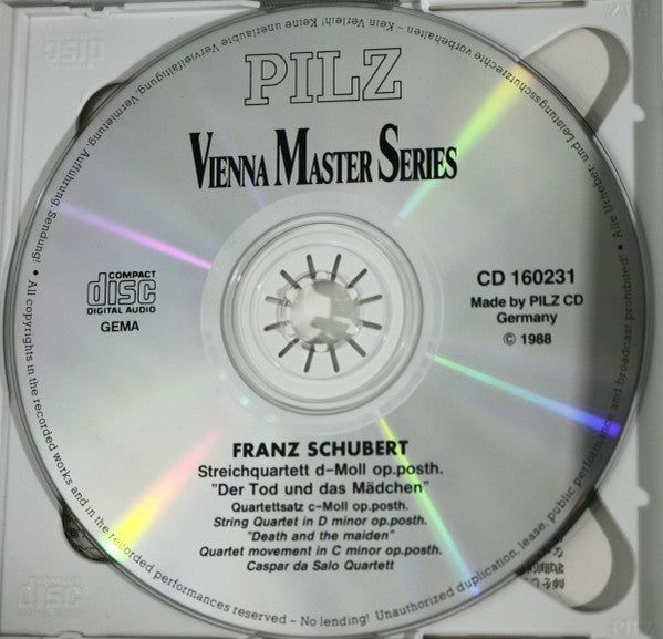 Franz Schubert : Symphony No. 4 "Tragic" / Death And The Maiden (2xCD, Comp)