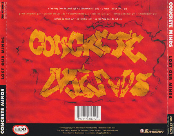 Concrete Minds : Lost Our Minds (CD, Album)