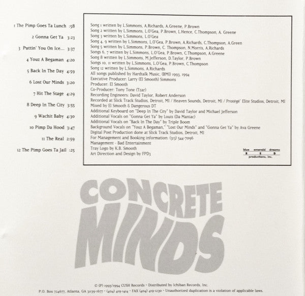 Concrete Minds : Lost Our Minds (CD, Album)