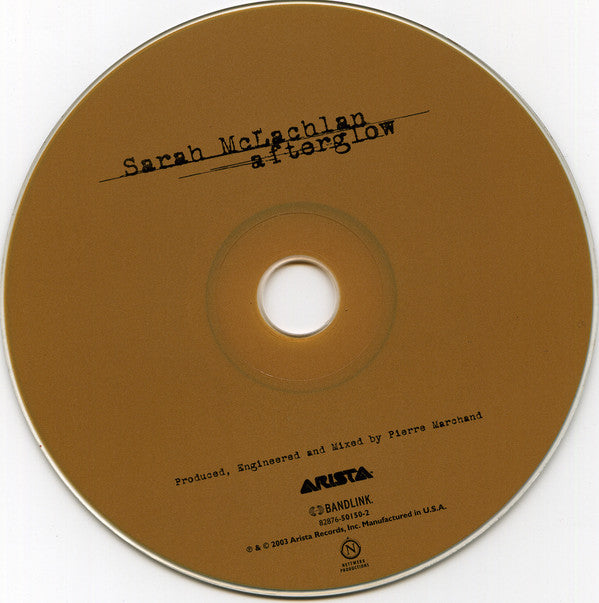 Sarah McLachlan : Afterglow (CD, Album, Enh, Son)