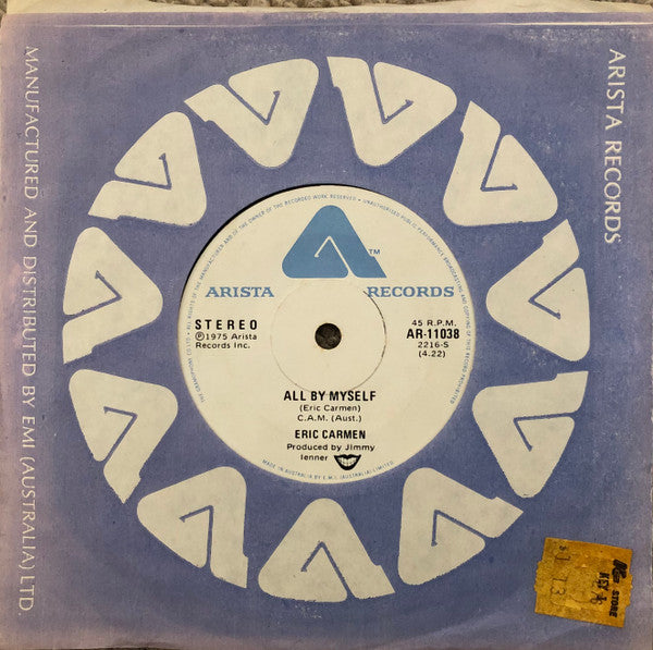 Eric Carmen : All By Myself (7")