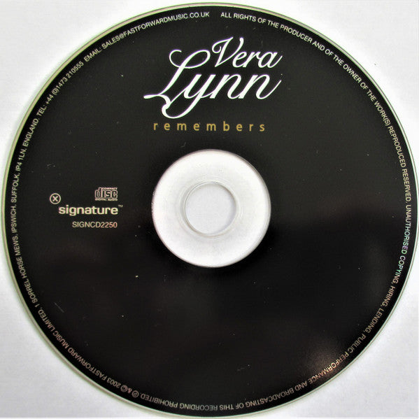 Vera Lynn : Vera Lynn Remembers  (CD, Comp)