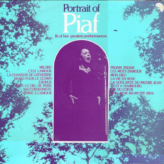 Edith Piaf : Portrait Of Piaf: 16 Of Her Greatest Performances (LP, Comp)