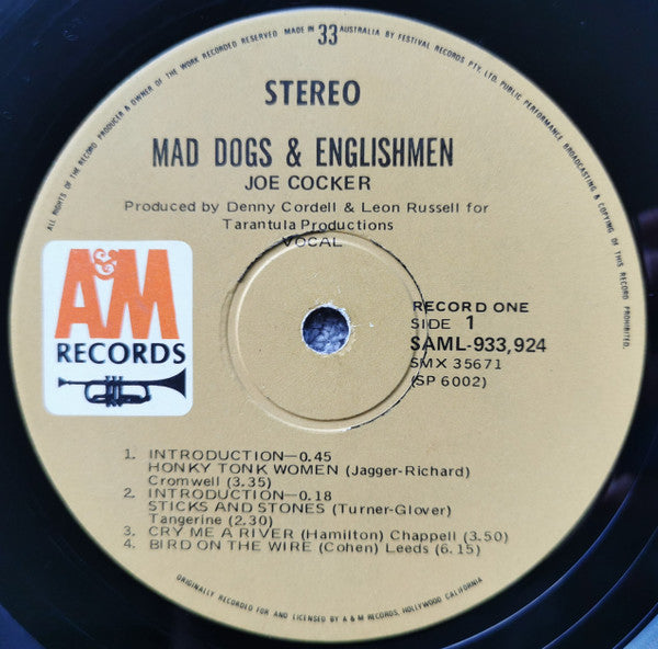 Joe Cocker : Mad Dogs & Englishmen (2xLP, Album, Gat)