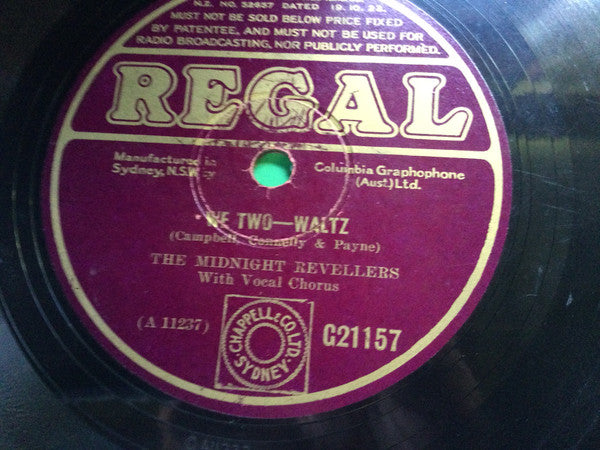 The Midnight Revellers : Goodnight Sweetheart (Shellac, 10")