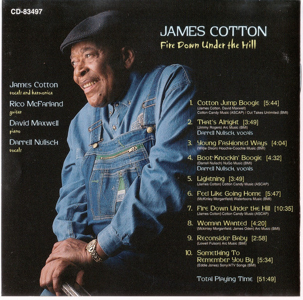 James Cotton : Fire Down Under The Hill (CD, Album)