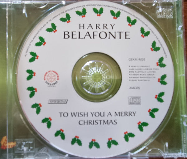 Harry Belafonte : To Wish You A Merry Christmas (CD, Comp)