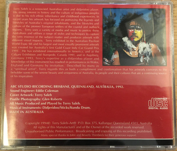 Terry Saleh : Earth My Body, Water My Blood, Fire My Spirit (CD)