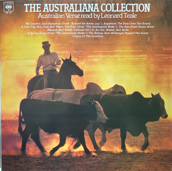 Various Read By Leonard Teale : The Australiana Collection - Australian Verse Read By Leonard Teale (LP, Album)